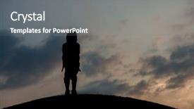  Presentation with freedom - PPT layouts having fraternity - silhouette of two brothers enjoying background and a gray colored foreground