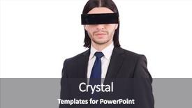  Presentation with fraud - Cool new slide deck with fraud detection - young man with black face backdrop and a dark gray colored foreground