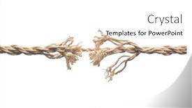  Presentation with stress - Slides having frayed-rope-about-to-break background and a white colored foreground