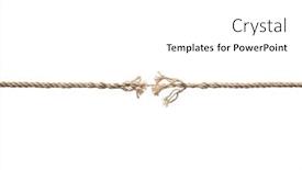  Presentation with stress - Presentation theme featuring frayed-rope-about-to-break background and a white colored foreground