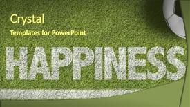  Presentation with soccer field - Cool new presentation theme with fre - soccer field with the text backdrop and a tawny brown colored foreground