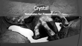  Presentation with chopin - Beautiful PPT theme featuring frederic chopin's hand backdrop and a gray colored foreground