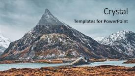  Presentation with bridges - Presentation theme enhanced with fredvang bridges in winter lofoten background and a  colored foreground