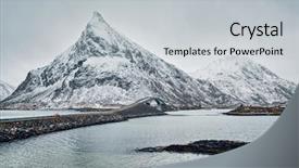  Presentation with bridges - Presentation having fredvang bridges in winter lofoten background and a  colored foreground