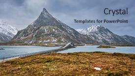  Presentation with bridges - Theme featuring fredvang bridges in winter lofoten background and a  colored foreground
