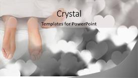 Presentation with flash - Slide deck featuring flash free - digital composite of couple's feet background and a soft green colored foreground