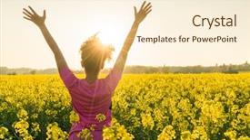  Presentation with athlete - Amazing PPT layouts having free - mixed race african american girl backdrop and a cream colored foreground