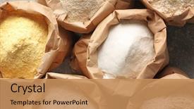  Presentation with flour - Amazing presentation theme having free - paper bags with different types backdrop and a coral colored foreground
