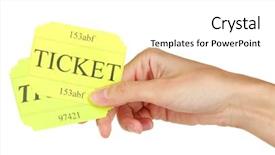  Presentation with hand holding colorful brain sketch - Beautiful PPT theme featuring theater free - woman's hand holding a colorful backdrop and a  colored foreground