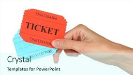  Presentation with colorful - Theme having numbers free - woman's hand holding a colorful background and a cool aqua colored foreground