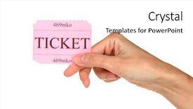  Presentation with hand holding colorful brain sketch - Slide deck with theater free - woman's hand holding a colorful background and a white colored foreground