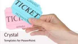  Presentation with colorful - Theme featuring theater free - woman's hand holding a colorful background and a lemonade colored foreground