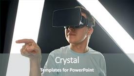  Presentation with virtual reality rehab - Slide deck enhanced with free 3d - 3d technology virtual reality entertainment background and a gray colored foreground