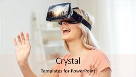  Presentation with augmented reality - Colorful presentation theme enhanced with free 3d - technology augmented reality entertainment backdrop and a lemonade colored foreground