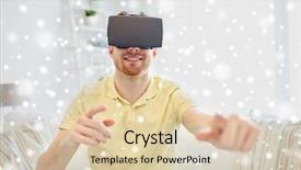  Presentation with augmented reality - Amazing PPT layouts having free 3d - technology augmented reality gaming entertainment backdrop and a lemonade colored foreground