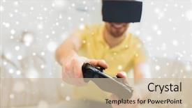  Presentation with augmented reality - Cool new PPT layouts with free 3d - technology augmented reality gaming entertainment backdrop and a soft green colored foreground