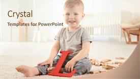  Presentation with letter - Amazing presentation having schoo'l - cute little child with letter backdrop and a lemonade colored foreground