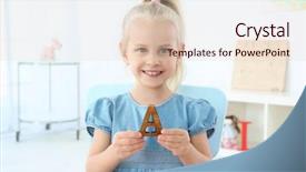  Presentation with letter - Cool new presentation theme with  backdrop and a  colored foreground