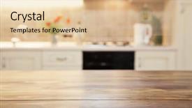  Presentation with napkin - Amazing theme having free abstract - blurred kitchen interior and napkin backdrop and a lemonade colored foreground