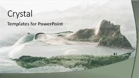  Presentation with double exposure of business people - Slides consisting of female two shoes-pink background and a lemonade colored foreground