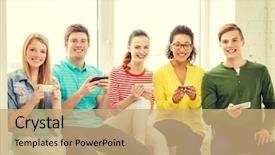  Presentation with free school - Presentation theme with free addiction - education school and technology concept background and a  colored foreground