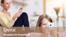  Presentation with addiction - Audience pleasing presentation theme consisting of free addiction - young mom and her little backdrop and a  colored foreground