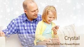  Presentation with childhood - Presentation having free adoption - family childhood parenthood technology background and a  colored foreground