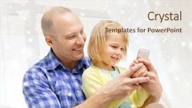  Presentation with adoption - Beautiful presentation theme featuring free adoption - family childhood parenthood technology backdrop and a lemonade colored foreground