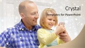  Presentation with adoption - Theme consisting of free adoption - family childhood parenthood technology background and a  colored foreground