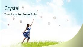  Presentation with real woman hair texture human - Presentation consisting of free aim - young elegant woman trying background and a cool aqua colored foreground