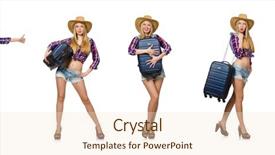  Presentation with tourism - PPT layouts enhanced with free airport - travelling tourism concept isolated background and a  colored foreground