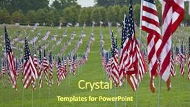  Presentation with memorial - Slides having free american flag - 911 memorial in st louis background and a  colored foreground