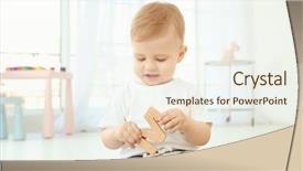  Presentation with child in a hindu home - PPT layouts enhanced with free baby - cute little child with letter background and a sky blue colored foreground