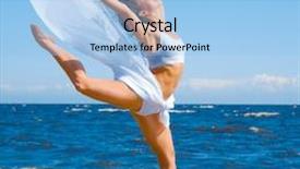  Presentation with dance - Slide deck featuring free back - dance like goddess background and a  colored foreground