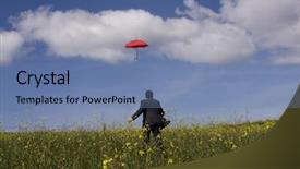  Presentation with consumer protection act - Presentation design having running sunshine - coverage or protection background and a seafoam green colored foreground