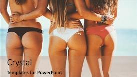  Presentation with women journey - Amazing slide set having free best - attractive young women backdrop and a coral colored foreground