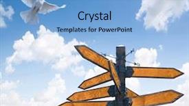  Presentation with letter - Cool new theme with free bible - pigeon with the letter backdrop and a light blue colored foreground