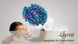  Presentation with terrarium miniature botanical horticulture grow - Audience pleasing slide deck consisting of free boss day - businesswoman looking at businesswoman miniature backdrop and a  colored foreground