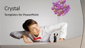  Presentation with what is thing used in looking for far object - Cool new PPT theme with free boss day - businesswoman looking backdrop and a  colored foreground