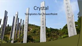  Presentation with buddhism - Amazing PPT layouts having free buddhism - wisdom path in hong kong backdrop and a light blue colored foreground