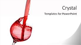  Presentation with white wine and red - PPT layouts consisting of free burgundy - glass of red wine background and a  colored foreground