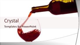  Presentation with red wine cheese - Presentation theme having free burgundy - glass of red wine background and a  colored foreground