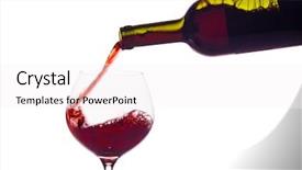  Presentation with white wine and red - Audience pleasing presentation design consisting of free burgundy - glass of red wine backdrop and a  colored foreground