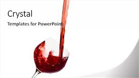  Presentation with white wine and red - Presentation design having free burgundy - glass of red wine background and a  colored foreground