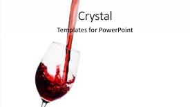  Presentation with wine - Colorful presentation design enhanced with free burgundy - glass of red wine backdrop and a  colored foreground