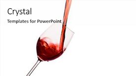  Presentation with white wine and red - Colorful presentation design enhanced with free burgundy - glass of red wine backdrop and a white colored foreground