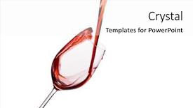  Presentation with white wine and red - Amazing presentation theme having free burgundy - glass of red wine backdrop and a  colored foreground