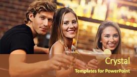  Presentation with friends - Amazing presentation having free carnival - picture showing group of friends backdrop and a red colored foreground