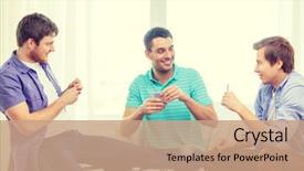  Presentation with poker - Slide deck consisting of free casino - leisure games and lifestyle concept background and a  colored foreground