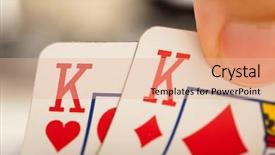  Presentation with poker - Audience pleasing presentation theme consisting of free casino - poker cards backdrop and a  colored foreground